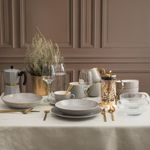 Casa si Gradina - Bucatarie si vesela - Vesela si tacamuri - Vesela pentru servire - Farfurioara suport ceasca 15.5cm, portelan, gri, AMBITION Royal - Infinity.ro