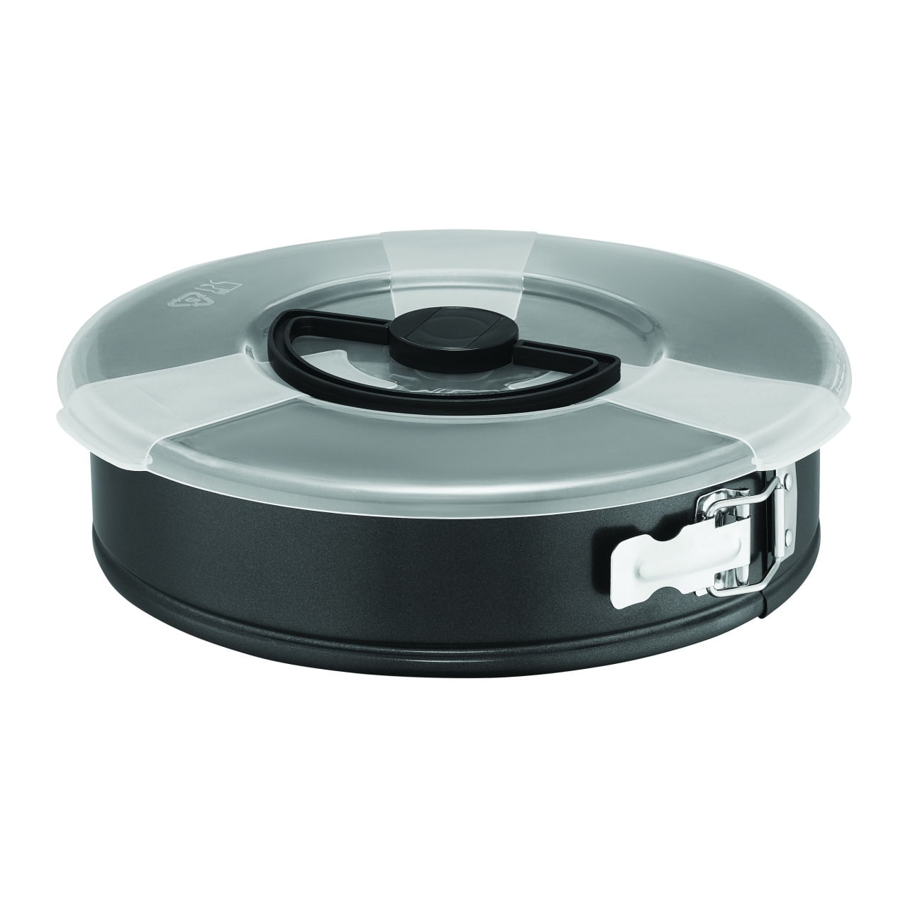 Forma tort cu capac plastic AMBITION Lukrecja, 24cm, baza detasabila, invelis ILAG Basic