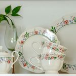 Casa si Gradina - Bucatarie si vesela - Vesela si tacamuri - Vesela pentru servire - Latiera AMBITION Rosalia, 250ml, portelan, model floral - Infinity.ro