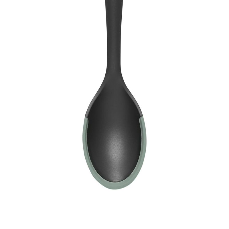 Casa si Gradina - Bucatarie si vesela - Ustensile bucatarie - Polonice, linguri si clesti de bucatarie - Lingura AMBITION Fern, plastic, finisaj silicon verde - Infinity.ro