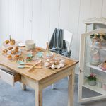 Casa si Gradina - Bucatarie si vesela - Ustensile bucatarie - Polonice, linguri si clesti de bucatarie - Lingura patiserie cu capat tesit, menta, maner bambus, AMBITION Alice - Infinity.ro