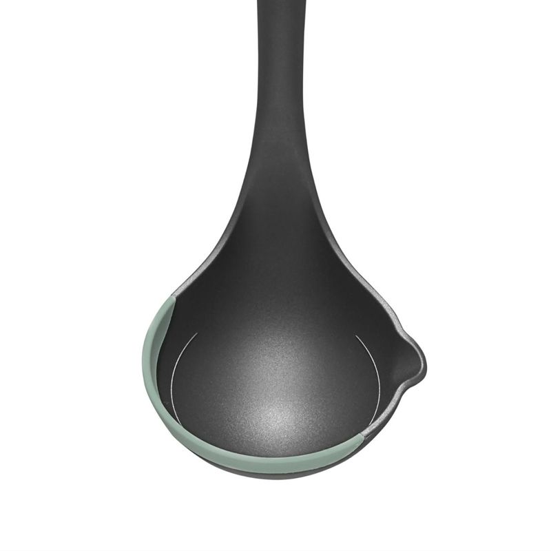 Casa si Gradina - Bucatarie si vesela - Ustensile bucatarie - Polonice, linguri si clesti de bucatarie - Polonic AMBITION Fern, plastic, finisaj silicon verde - Infinity.ro