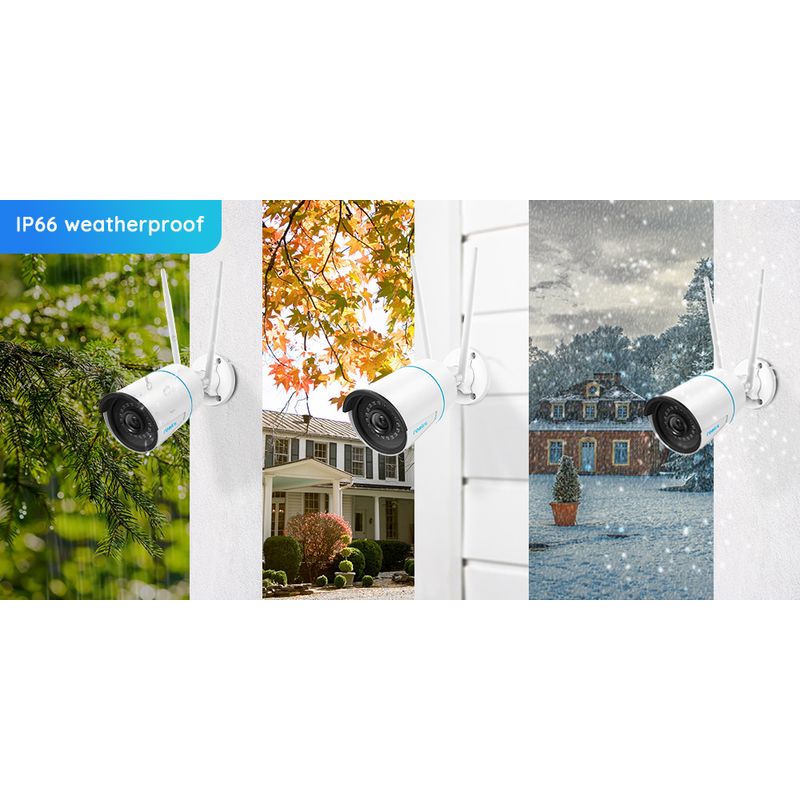 Casa si Gradina - Electrice - Smart Home - Camere de supraveghere - Pachet camera de supraveghere cu Card MicroSD 64 GB, Reolink RLC 510WA WIFI, rezolutie de 5MP Super HD - Infinity.ro