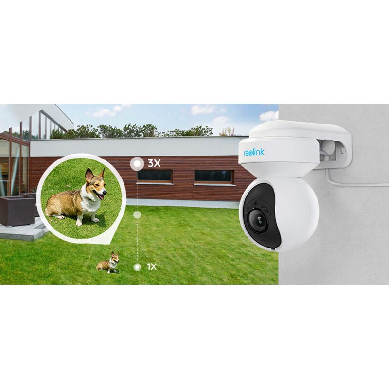 Casa si Gradina - Electrice - Smart Home - Camere de supraveghere - Camera de supraveghere Reolink E1 Outdoor PRO cu PTZ, WIFI, Auto Tracking, detectare persoana/vehicul, rezolutie 5MP - Infinity.ro