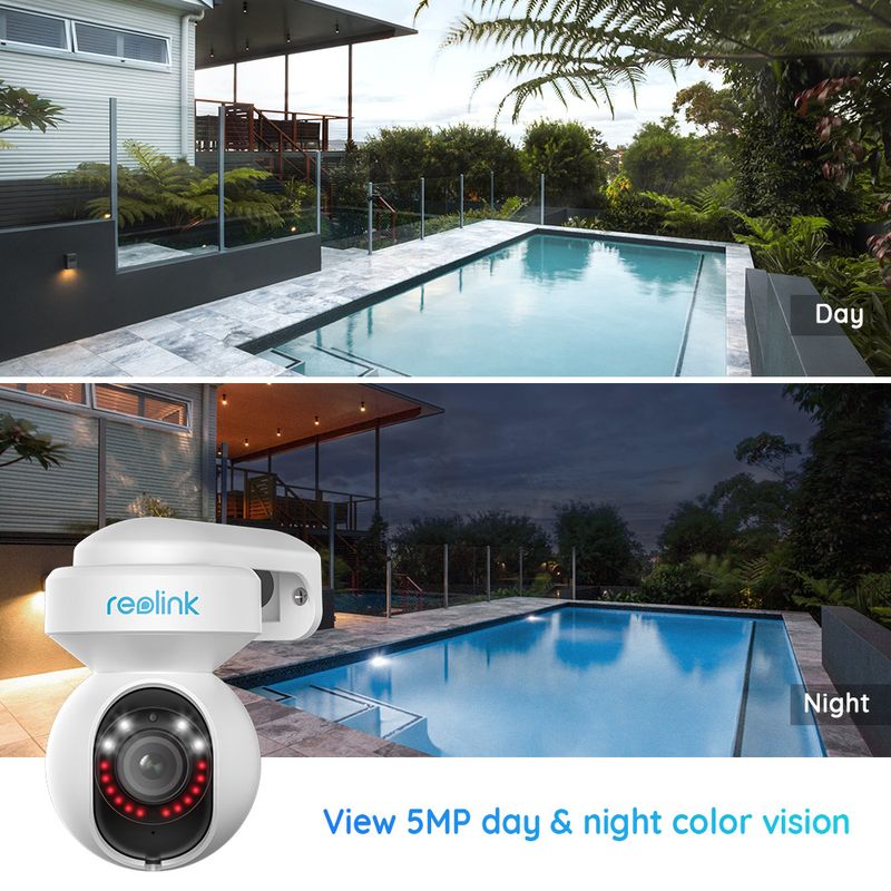 Casa si Gradina - Electrice - Smart Home - Camere de supraveghere - Camera de supraveghere Reolink E1 Outdoor PRO cu PTZ, WIFI, Auto Tracking, detectare persoana/vehicul, rezolutie 5MP - Infinity.ro