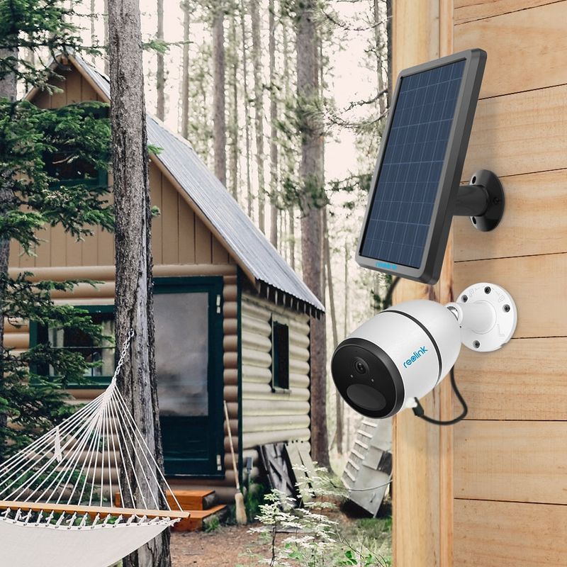 Casa si Gradina - Electrice - Smart Home - Camere de supraveghere - Camera de supraveghere Reolink Go cu panou solar, baterie reincarcabila, 4G - LTE, rezolutie Full HD, senzor de miscare - Infinity.ro