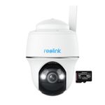 Casa si Gradina - Electrice - Smart Home - Camere de supraveghere - Pachet camera de supraveghere cu Card MicroSD 64 GB, Reolink Go PT Ultra cu 4G - LTE si baterie reincarcabila, 4K - Infinity.ro