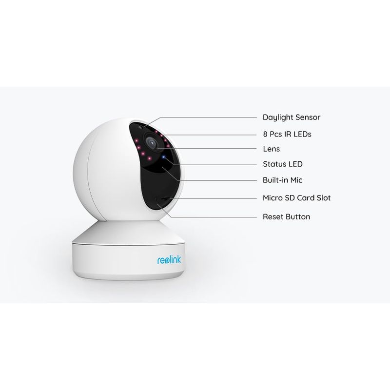 Casa si Gradina - Electrice - Smart Home - Camere de supraveghere - Camera de supraveghere Reolink E1 Pro V2, inteligenta artificiala, WIFI, rezolutie 4MP - Infinity.ro
