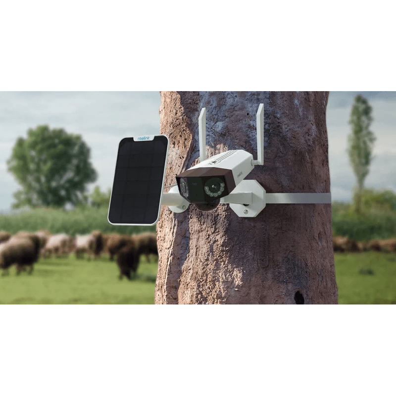 Casa si Gradina - Electrice - Smart Home - Camere de supraveghere - Camera de supraveghere Reolink DUO 4G - LTE si baterie reincarcabila, lentile duble, vedere nocturna color, rezolutie 2K - Infinity.ro
