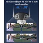 Casa si Gradina - Electrice - Smart Home - Camere de supraveghere - Camera de supraveghere Reolink DUO 2 WIFI cu lentile duble, rezolutie de 8MP, detectare Persoana/Vehicul - Infinity.ro