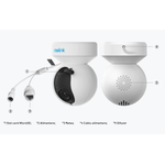 Casa si Gradina - Electrice - Smart Home - Camere de supraveghere - Camera de supraveghere Reolink E1 Outdoor cu PTZ, WIFI, Auto Tracking, rezolutie 5MP Super HD - Infinity.ro