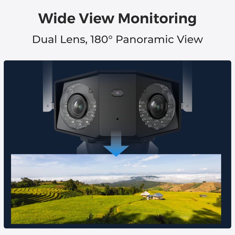 Casa si Gradina - Electrice - Smart Home - Camere de supraveghere - Camera de supraveghere 4G - LTE cu Panou Solar, Reolink DUO 2 G750, baterie reincarcabila, 6MP - Infinity.ro