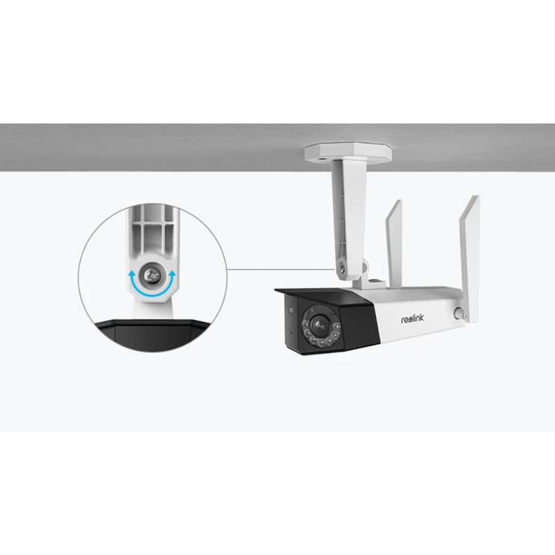 Casa si Gradina - Electrice - Smart Home - Camere de supraveghere - Pachet camera de supraveghere cu Card MicroSD 64 GB, Reolink Duo 2 WIFI cu lentile duble, rezolutie 8MP - Infinity.ro