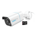 Casa si Gradina - Electrice - Smart Home - Camere de supraveghere - Pachet camera de supraveghere cu Card MicroSD 64 GB, Reolink RLC 810A, rezolutie de 8MP (4K) - Infinity.ro