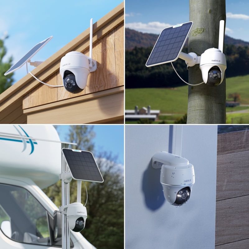 Casa si Gradina - Electrice - Smart Home - Camere de supraveghere - Camera de supraveghere Reolink Go PT Ultra G440 cu Panou Solar, 4G - LTE, baterie, vizibilitate  360°, rezolutie 4K - Infinity.ro