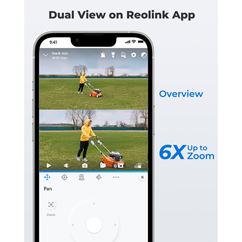 Casa si Gradina - Electrice - Smart Home - Camere de supraveghere - Camera de supraveghere Reolink TrackMix W760 WiFi, 8MP, auto zoom tracking, vedere nocturna color, doua obiective - Infinity.ro