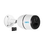 Casa si Gradina - Electrice - Smart Home - Camere de supraveghere - Pachet camera de supraveghere cu Card MicroSD 64 GB, Reolink Go Plus, 4G cu baterie reincarcabila, rezolutie 4 MP, - Infinity.ro