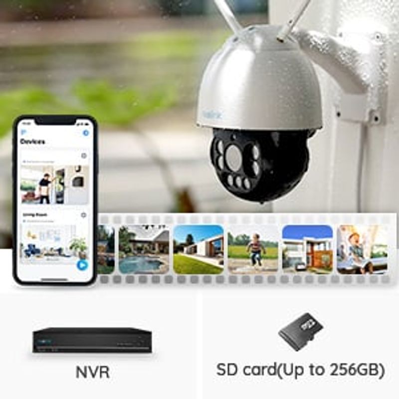 Casa si Gradina - Electrice - Smart Home - Camere de supraveghere - Camera de supraveghere Reolink E1 Outdoor E540 cu PTZ, WIFI, Auto Tracking, rezolutie 5MP Super HD - Infinity.ro