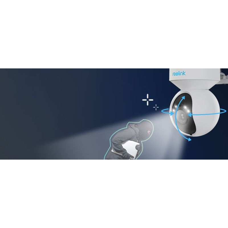 Casa si Gradina - Electrice - Smart Home - Camere de supraveghere - Camera de supraveghere Reolink E1 Outdoor E540 cu PTZ, WIFI, Auto Tracking, rezolutie 5MP Super HD - Infinity.ro