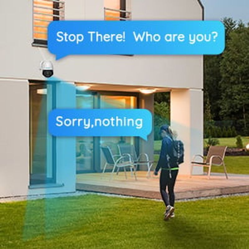 Casa si Gradina - Electrice - Smart Home - Camere de supraveghere - Pachet camera de supraveghere cu Card MicroSD 64 GB, Reolink E1 Outdoor cu PTZ si WIFI, rezolutie de 5MP Super HD - Infinity.ro