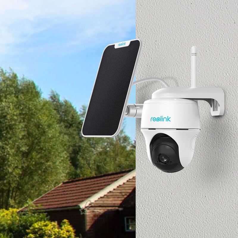 Casa si Gradina - Electrice - Smart Home - Camere de supraveghere - Camera de supraveghere Reolink Argus PT cu panou solar, WIFI, baterie, rezolutie Full HD, senzor de miscare - Infinity.ro