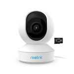 Casa si Gradina - Electrice - Smart Home - Camere de supraveghere - Pachet camera de supraveghere cu Card MicroSD 64 GB, Reolink E1 Zoom V2 cu WIFI, rezolutie 5MP Super HD - Infinity.ro