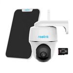 Casa si Gradina - Electrice - Smart Home - Camere de supraveghere - Pachet camera de supraveghere cu Panou Solar si Card MicroSD 64 GB Reolink Argus PT Ultra WIFI, rezolutie 4K / 8MP - Infinity.ro