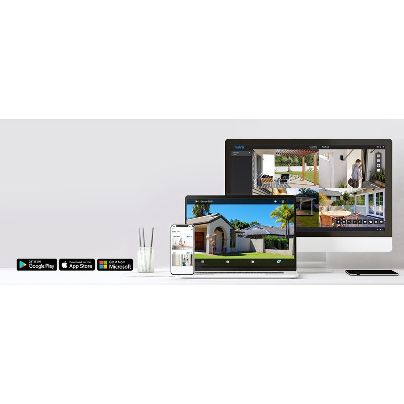 Casa si Gradina - Electrice - Smart Home - Camere de supraveghere - Camera de supraveghere Reolink P434 cu AI, detectare Persoana/Vehicul, zoom optic 3x, rezolutie de 8MP (4K) - Infinity.ro