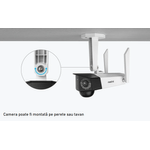 Casa si Gradina - Electrice - Smart Home - Camere de supraveghere - Camera de supraveghere Reolink DUO 4G cu panou solar - LTE si baterie reincarcabila, 2K, detectare Persoana/Vehicul - Infinity.ro