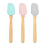 Casa si Gradina - Bucatarie si vesela - Ustensile bucatarie - Pensule, spatule si teluri bucatarie - Spatula patiserie, roz, maner bambus, AMBITION Alice - Infinity.ro