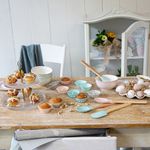 Casa si Gradina - Bucatarie si vesela - Ustensile bucatarie - Pensule, spatule si teluri bucatarie - Spatula patiserie, roz, maner bambus, AMBITION Alice - Infinity.ro