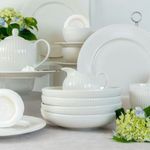 Casa si Gradina - Bucatarie si vesela - Cani si pahare - Cani si cesti - Ceasca AMBITION Curly, 220ml, portelan, alb - Infinity.ro