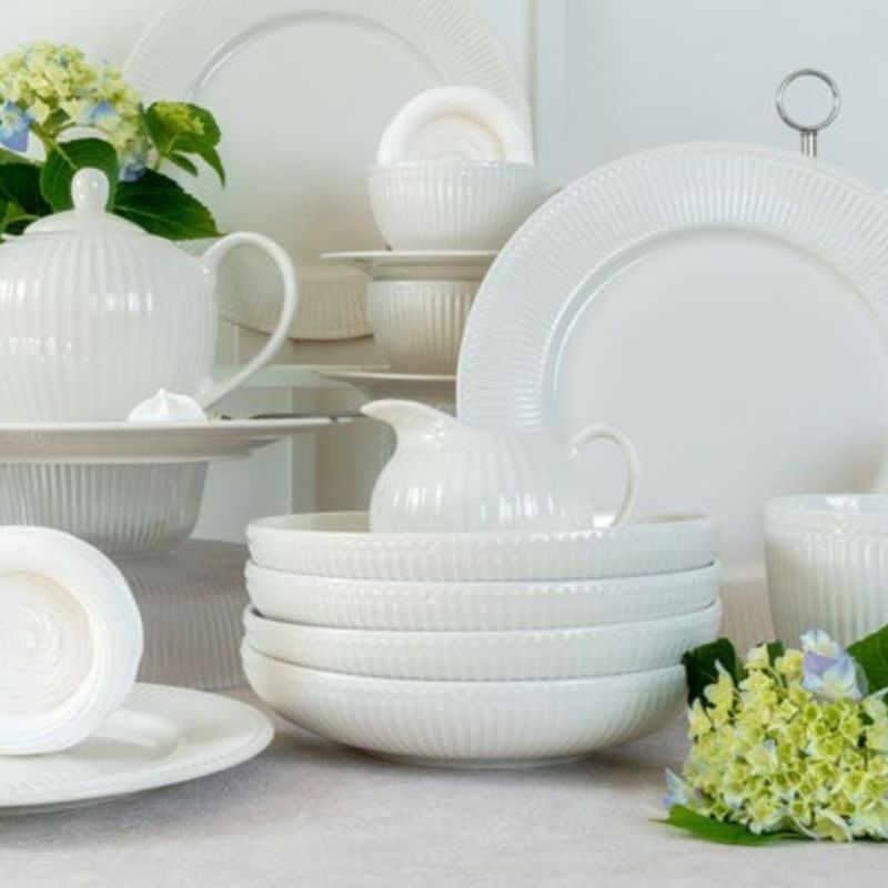 Casa si Gradina - Bucatarie si vesela - Cani si pahare - Cani si cesti - Ceasca AMBITION Curly, 220ml, portelan, alb - Infinity.ro