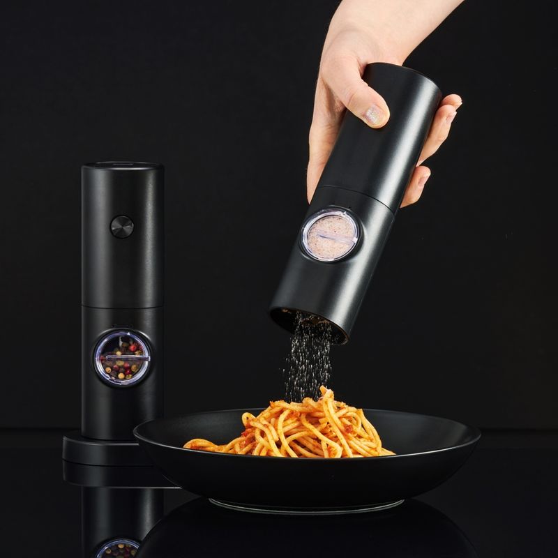 Casa si Gradina - Bucatarie si vesela - Ustensile bucatarie - Rasnite si dozatoare condimente - Set rasnite electrice sare si piper, 2 piese, negru, Mellizo - Infinity.ro