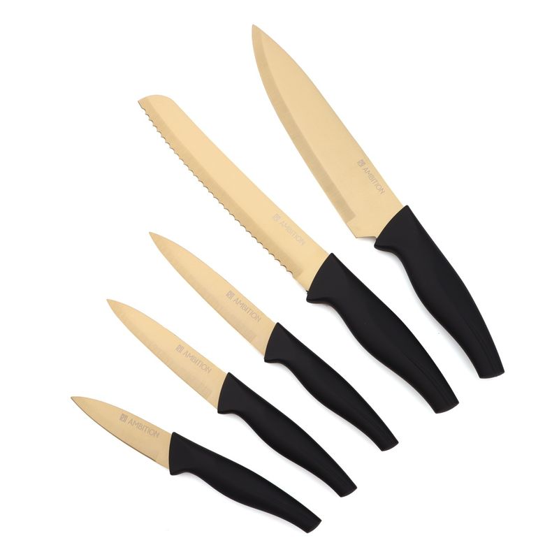 Casa si Gradina - Bucatarie si vesela - Vesela si tacamuri - Cutite si seturi de cutite - Set cutite, 6 piese, cu suport inclus, AMBITION Royal - Infinity.ro