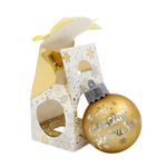 Casa si Gradina - Decoratiuni - Decoratiuni de sezon - Glob de Craciun, cu led, culoarea auriu, mesaj „Special pentru tine" - Infinity.ro