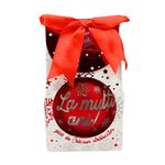 Casa si Gradina - Decoratiuni - Decoratiuni de sezon - Glob de Craciun, cu led, culoarea rosu, mesaj „La multi ani!" - Infinity.ro