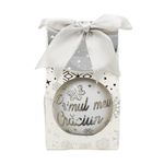 Casa si Gradina - Decoratiuni - Decoratiuni de sezon - Glob de Craciun, cu led, culoarea argintiu, nume „Primul meu Craciun" - Infinity.ro