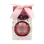 Casa si Gradina - Decoratiuni - Decoratiuni de sezon - Glob de Craciun, cu led, culoarea roz, mesaj „Live Laugh Love Christmas" - Infinity.ro