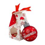 Casa si Gradina - Decoratiuni - Decoratiuni de sezon - Glob de Craciun, cu led, culoarea rosu, nume „Alexandra" - Infinity.ro