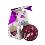 Casa si Gradina - Decoratiuni - Decoratiuni de sezon - Glob de Craciun, cu led, culoarea visiniu, nume „Eva" - Infinity.ro