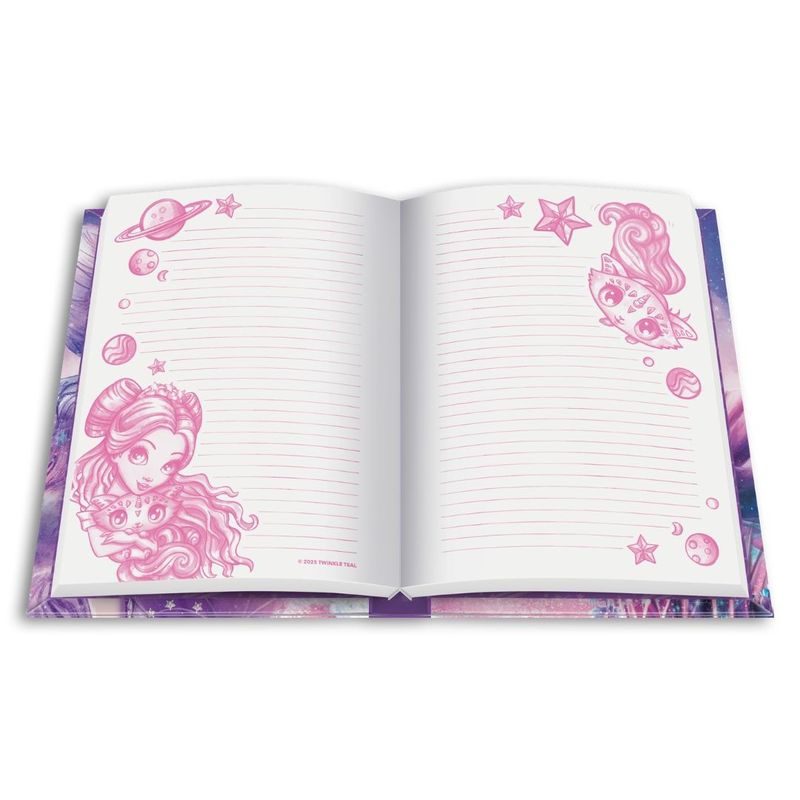 Carti si Birotica - Carti - Carti pentru copii - Activitati extracurriculare - Set papetarie Nebulous Stars – 216 piese, kit creativ fete 7 ani, cu jurnal secret, stickere, accesorii si rechizite - Infinity.ro
