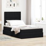 Casa si Gradina - Mobilier - Paturi si accesorii - Paturi - Pat cu saltea si LED cu saltea Negru 120 x 190 cm Catifea - Infinity.ro
