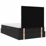 Casa si Gradina - Mobilier - Paturi si accesorii - Paturi - Pat cu saltea si LED cu saltea Negru 120 x 190 cm Catifea - Infinity.ro