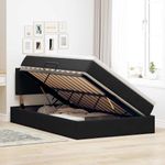 Casa si Gradina - Mobilier - Paturi si accesorii - Paturi - Pat cu saltea si LED cu saltea Negru 120 x 190 cm Catifea - Infinity.ro
