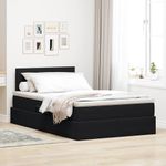 Casa si Gradina - Mobilier - Paturi si accesorii - Paturi - Pat cu saltea si LED cu saltea Negru 120 x 190 cm Catifea - Infinity.ro