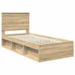Casa si Gradina - Mobilier - Paturi si accesorii - Paturi - Cadru de pat cu headboard Sonoma 100 x 200 cm Lemn de pin masiv - Infinity.ro
