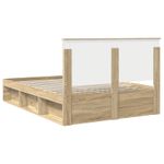 Casa si Gradina - Mobilier - Paturi si accesorii - Paturi - Cadru de pat cu headboard Sonoma 140 x 190 cm Lemn de pin masiv - Infinity.ro