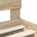 Casa si Gradina - Mobilier - Paturi si accesorii - Paturi - Cadru de pat cu headboard Sonoma 140 x 190 cm Lemn de pin masiv - Infinity.ro