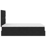 Casa si Gradina - Mobilier - Paturi si accesorii - Paturi - Pat cu saltea si LED cu saltea Negru 120 x 190 cm Catifea - Infinity.ro